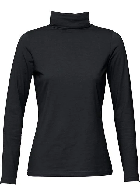 T-shirt Col Roulé Extensible, Manches Longues 10 T-shirt Col Roulé Extensible, Manches Longues - Afbeelding 8