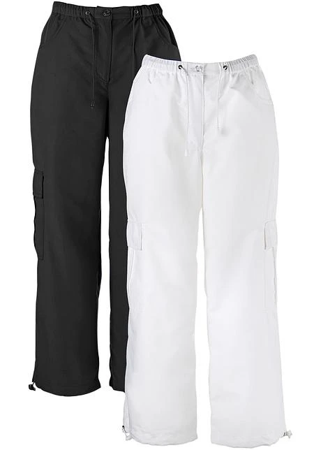 Lot De 2 Pantalons 7/8 Avec Tour De Taille Confortable 3 Lot De 2 Pantalons 7/8 Avec Tour De Taille Confortable