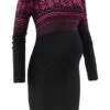 Robe De Grossesse En Maille à Motif Norvégien