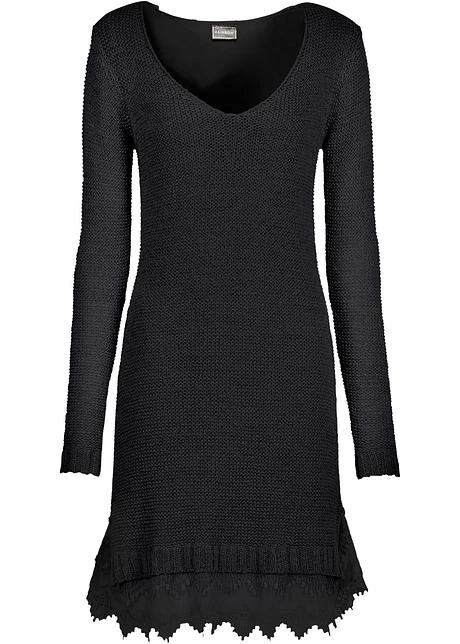 Rainbow Robe En Maille Avec Volants En Dentelle 3 Rainbow Robe En Maille Avec Volants En Dentelle