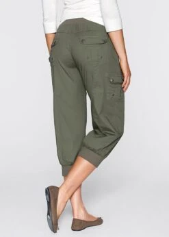 Pantalon Cargo 3/4 En Coton Avec Taille élastiquée -Venus Mode Winkel 15248072 24YlZ269