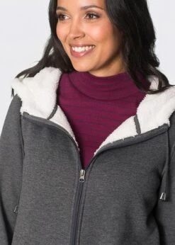 Sweat Zippé De Grossesse Et De Portage, Intérieur Douillet -Venus Mode Winkel 16155339 6iVVJrUT