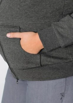 Sweat Zippé De Grossesse Et De Portage, Intérieur Douillet -Venus Mode Winkel 16199022 arS6ARc5