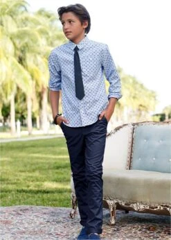 Pantalon Chino Garçon, Slim Fit -Venus Mode Winkel 16220943 isWeftcO