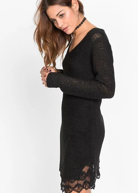 Rainbow Robe En Maille Avec Volants En Dentelle 8 Rainbow Robe En Maille Avec Volants En Dentelle - Afbeelding 6