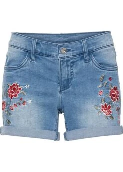 Short En Jean Brodé