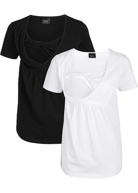 Lot De 2 T-shirts De Grossesse Et D'allaitement 10 Lot De 2 T-shirts De Grossesse Et D'allaitement - Afbeelding 8