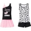 Tops + Short + Jupe Fille (ens. 4 Pces.) -Venus Mode Winkel 17039447 KrTr0ezl