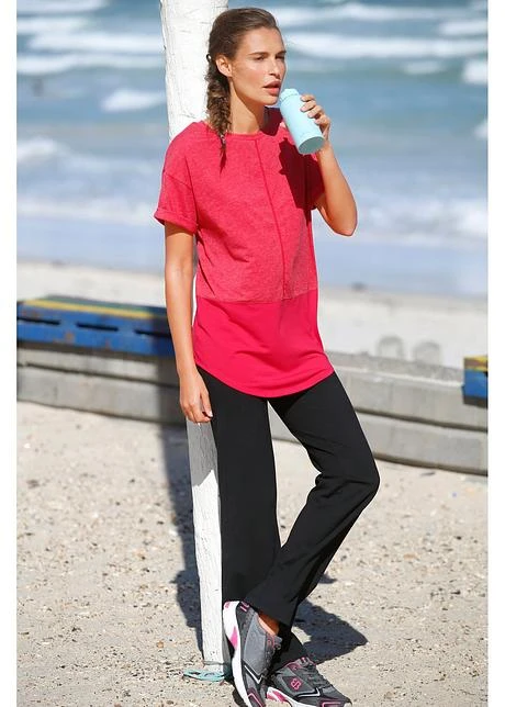 Pantalon En Jersey, Jambes Larges 9 Pantalon En Jersey, Jambes Larges - Afbeelding 7