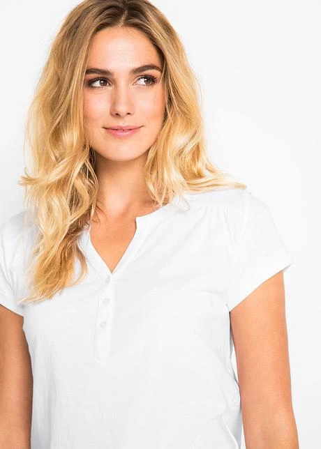 T-shirt Avec Patte De Boutonnage 7 T-shirt Avec Patte De Boutonnage - Afbeelding 5