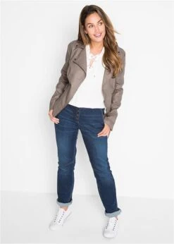 Jean Boyfriend Stretch à Taille élastiquée -Venus Mode Winkel 17138564 itnm4oel