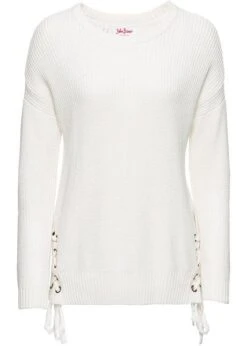 Pull En Coton à Laçage, Oversize