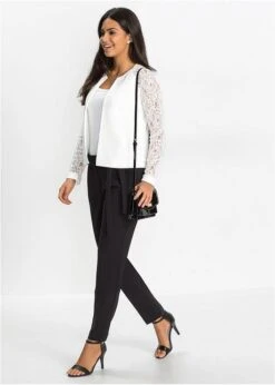 Blazer Avec Manches En Dentelle -Venus Mode Winkel 17308462 l0b2BQyC