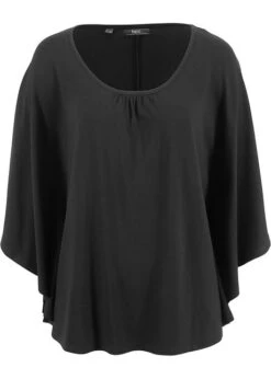T-shirt En Viscose à Manches Chauve-souris Et Col Rond -Venus Mode Winkel 18002691 YWASmGGk