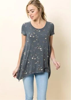 Rainbow T-shirt Avec Papillons En Viscose -Venus Mode Winkel 18011448 kX5EMh9T