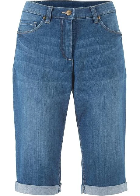 Bermuda En Jean Stretch à Taille Confortable 3 Bermuda En Jean Stretch à Taille Confortable
