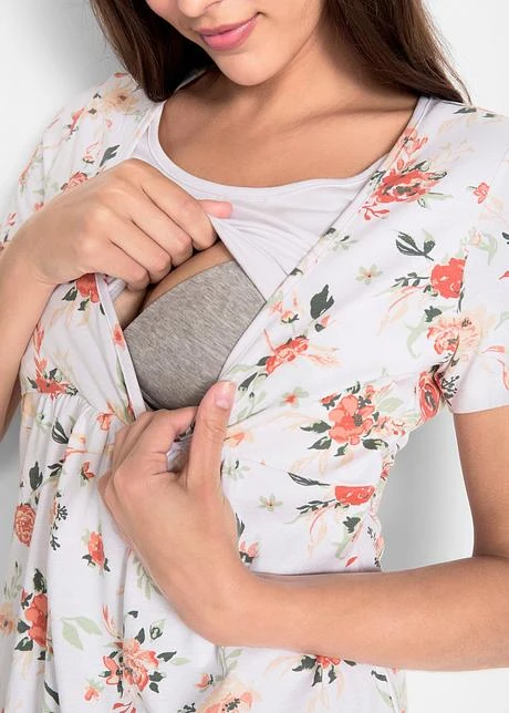 T-shirt De Grossesse Avec Fonction Allaitement 7 T-shirt De Grossesse Avec Fonction Allaitement - Afbeelding 5