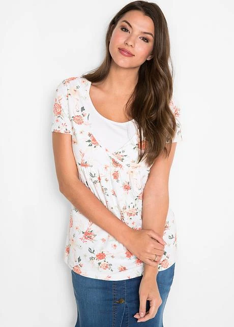 T-shirt De Grossesse Avec Fonction Allaitement 4 T-shirt De Grossesse Avec Fonction Allaitement - Afbeelding 2