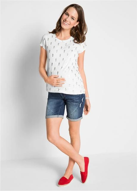 Short En Jean De Grossesse Début De Grossesse/après La Naissance 6 Short En Jean De Grossesse Début De Grossesse/après La Naissance - Afbeelding 4