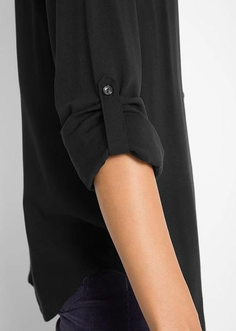 Blouse-tunique En Viscose, Col V Et Manches Longues 7 Blouse-tunique En Viscose, Col V Et Manches Longues - Afbeelding 5