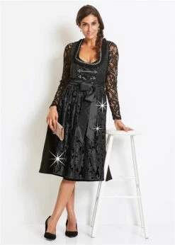 Dirndl Avec Tablier à Paillettes (Ens. 2 Pces.) -Venus Mode Winkel 18159107 CKKI3Y2F