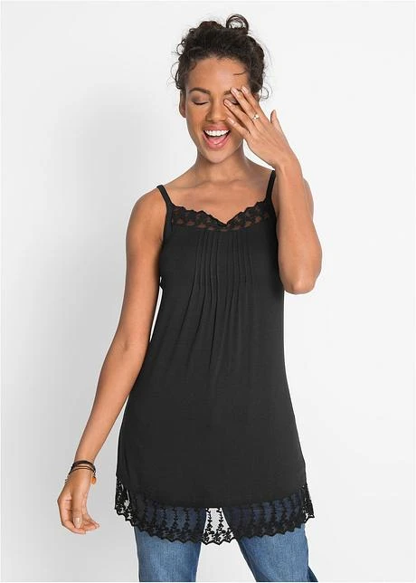 Top à Dentelle Et Bretelles Réglables 4 Top à Dentelle Et Bretelles Réglables - Afbeelding 2