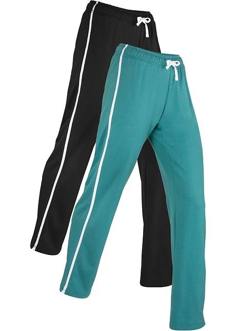 Lot De 2 Pantalons Sweat, Coupe Droite 3 Lot De 2 Pantalons Sweat, Coupe Droite