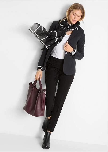 Blazer En Jersey Coton à Détails Rayés 6 Blazer En Jersey Coton à Détails Rayés - Afbeelding 4