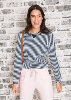 T-shirt Coton Rayé, Manches Longues 15 T-shirt Coton Rayé, Manches Longues -Venus Mode Winkel 19001571 2w8aWbJi