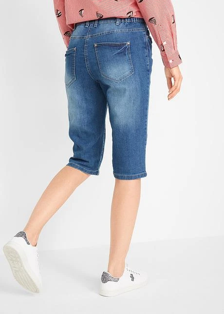 Bermuda En Jean Stretch à Taille Confortable 5 Bermuda En Jean Stretch à Taille Confortable - Afbeelding 3