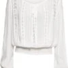 Blouse Avec Dentelle Au Crochet -Venus Mode Winkel 19022843 JL637REQ