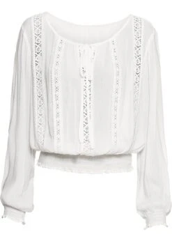 Blouse Avec Dentelle Au Crochet