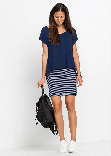 Rainbow Robe En Jersey Avec Jupe Rayée 6 Rainbow Robe En Jersey Avec Jupe Rayée - Afbeelding 4