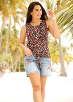 Short En Jean Brodé 16 Short En Jean Brodé -Venus Mode Winkel 19114424 WErp72Sj