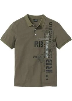 Rainbow Polo Slim Fit Facile D'entretien En Coton