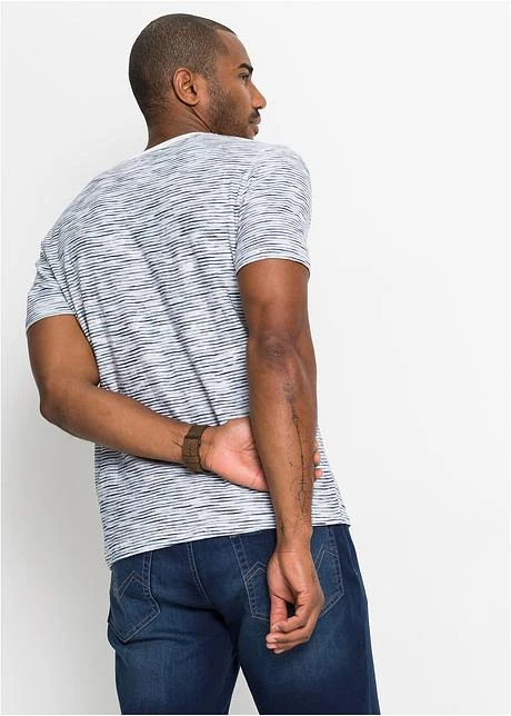 T-shirt à Col Henley, Manches Courtes 5 T-shirt à Col Henley, Manches Courtes - Afbeelding 3