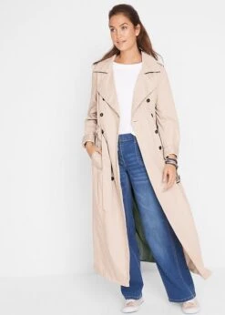 Trench-coat Long Ceinturé à La Taille -Venus Mode Winkel 19157799 XtpNue3x