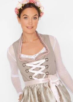 Dirndl à Col Montant, Longueur Genou (Ens. 2 Pces.) -Venus Mode Winkel 19161040 DxHW4SL5