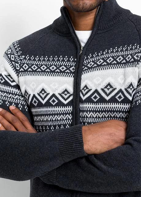 Gilet En Maille à Motif Norvégien 7 Gilet En Maille à Motif Norvégien - Afbeelding 5