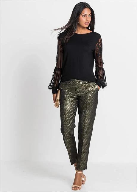 T-shirt Manches Longues à Manches Dentelle 6 T-shirt Manches Longues à Manches Dentelle - Afbeelding 4