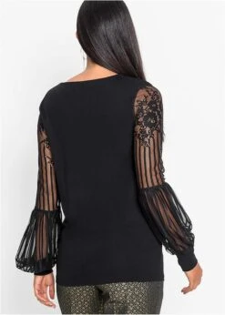 T-shirt Manches Longues à Manches Dentelle 10 T-shirt Manches Longues à Manches Dentelle -Venus Mode Winkel 19249668 yw7QS3NL