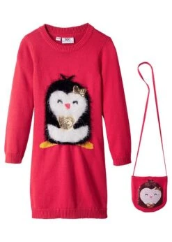 Robe En Maille Fille Avec Sac (Ens. 2 Pces.) -Venus Mode Winkel 19280185 fLw4Yayv