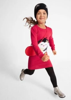 Robe En Maille Fille Avec Sac (Ens. 2 Pces.) -Venus Mode Winkel 19293799 3cYbAMqC