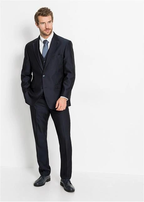 Costume 4 Pièces : Veste, Pantalon, Gilet, Cravate 4 Costume 4 Pièces : Veste, Pantalon, Gilet, Cravate - Afbeelding 2