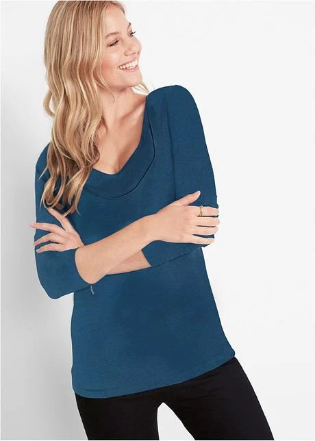 Lot De 2 T-shirts De Grossesse Avec Fonction Allaitement En Coton 4 Lot De 2 T-shirts De Grossesse Avec Fonction Allaitement En Coton - Afbeelding 2