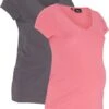 Lot De 2 T-shirts Basiques De Grossesse