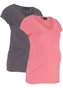 Lot De 2 T-shirts Basiques De Grossesse