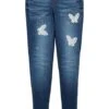 Jean Fille à Applications Papillon 2 Jean Fille à Applications Papillon -Venus Mode Winkel 19338956 FYl15NBL