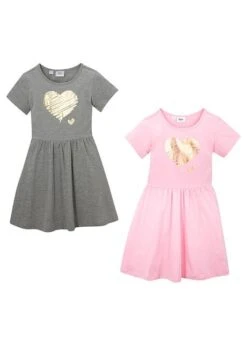 Lot De 2 Robes Fille En Jersey Avec Imprimé -Venus Mode Winkel 19339771 T96ILytW