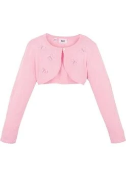 Boléro Fille En Maille Avec Applications Papillon